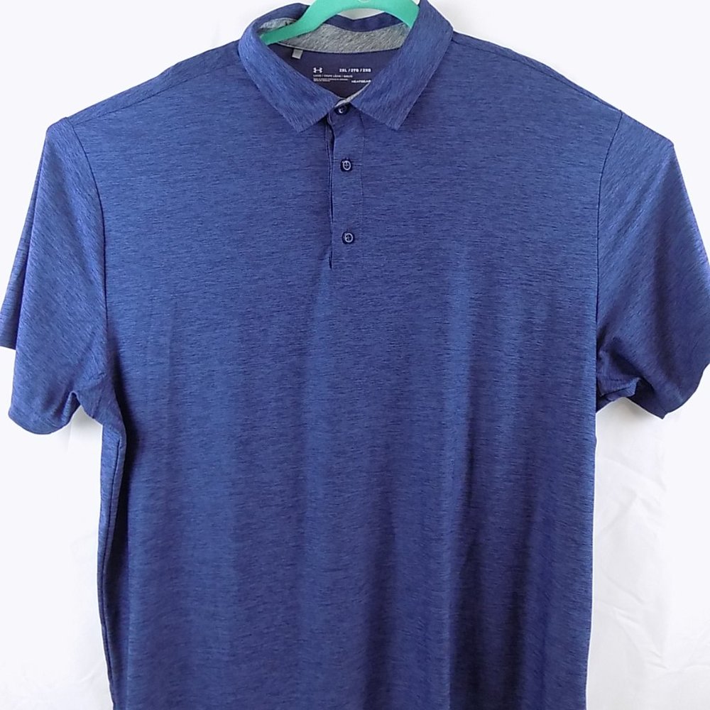 Under Armourr Heatgear 2XL Short sleeve Shirt Blue